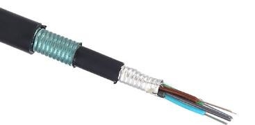 Komunikasi Telekomunikasi Kabel Serat Optik Pemakaman Langsung Gyta53 Luar Ruangan Lapis Baja 4 - 144 Core