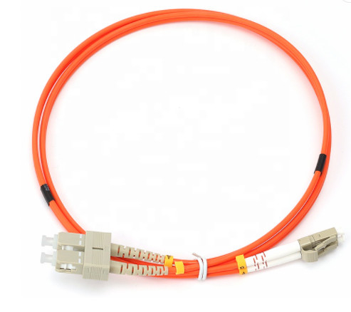 Kabel Patch Serat Optik 2.0mm 3.0mm OM2 SC LC Duplex Multimode 50/125 LSZH PVC