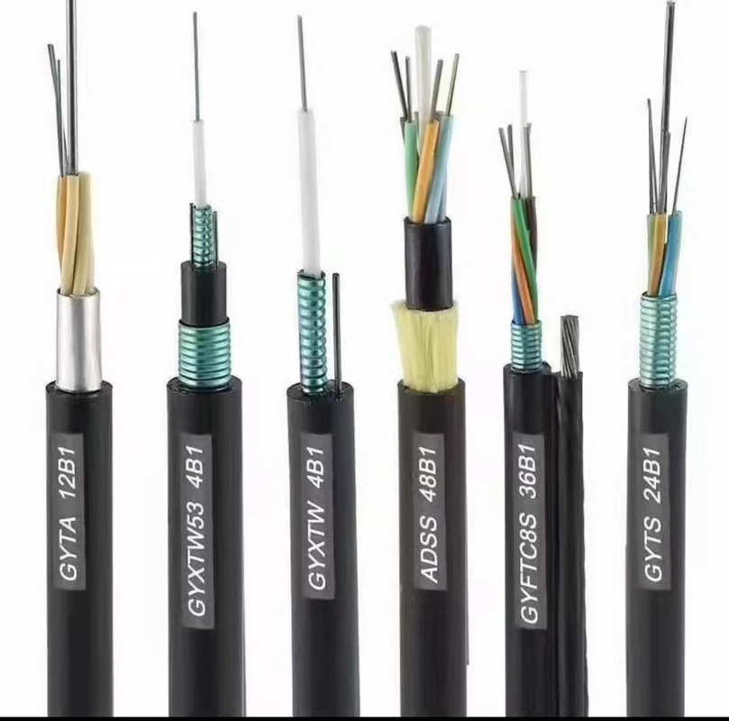 Komunikasi Telekomunikasi Kabel Serat Optik Pemakaman Langsung Gyta53 Luar Ruangan Lapis Baja 4 - 144 Core