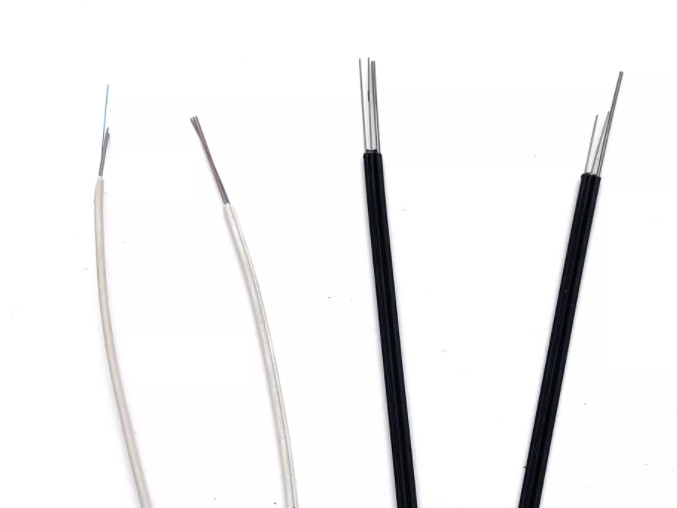 GJXH 2 Core Fiber Optic Drop Cable Butterfly Untuk Komunikasi Telekomunikasi Dalam Ruangan