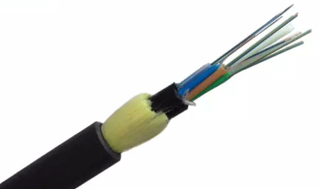 2 - 288 Inti Kabel Serat Optik ADSS Semua Dielektrik Self Supporting PE Jacket Tipe G652D
