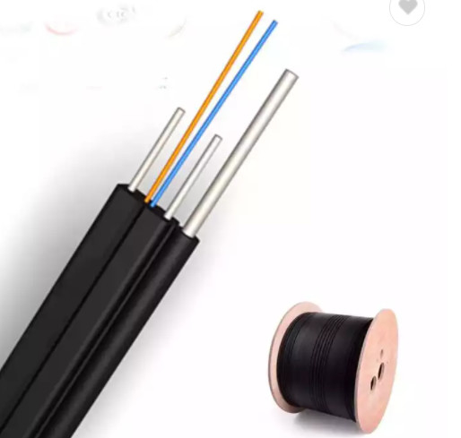 Kabel Serat Optik Luar Ruangan 1/2/4 Core G657A 2km Multimode FTTH Drop Cable GJYXCH