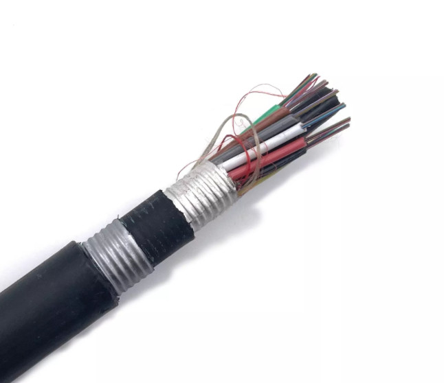 Kabel Serat Optik Pemakaman Langsung GYTA Lapis Baja Single Mode 144 Core Double Sheath