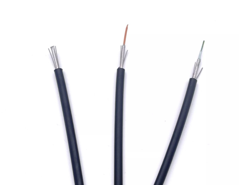 12 Kabel Fiber Aerial Optical Fiber GYXTW G652D / SM 1500N Untuk Komunikasi Telekomunikasi