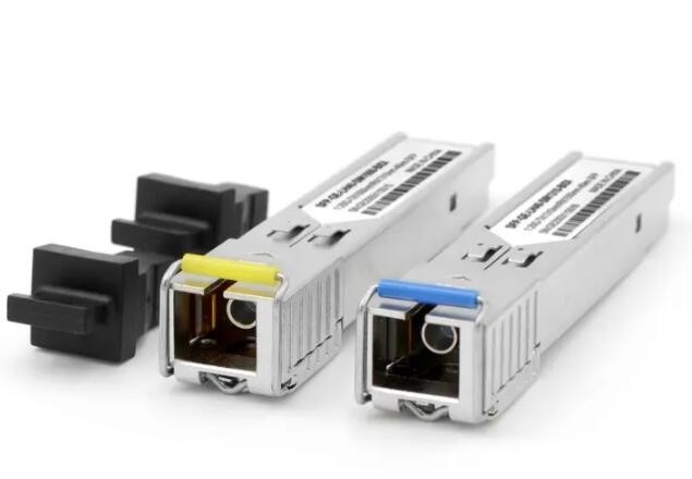 1.25G SFP Transceiver Serat Optik 5km 1550 / 1310nm Konektor SC Modul BIDI SFP