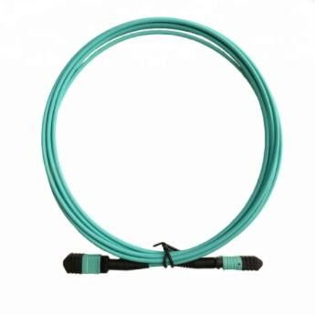 Konektor Kabel MPO 12 Inti LSZH 3m, Kabel Batang Serat Optik OM3 MM