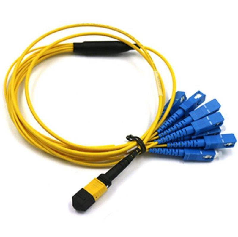 Kabel Breakout 12 Inti MPO, Kabel Patch MTP SC Untuk FTTH FTTA