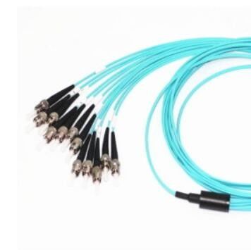 Kabel Batang MPO Kepadatan Tinggi, MPO Ke Kabel Patch Serat Optik ST Tipe OM3