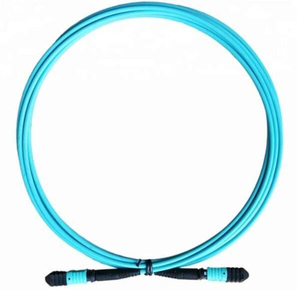 Kabel Fiber OM3 MPO 12, Kabel Patch SM Untuk Modul QSFP