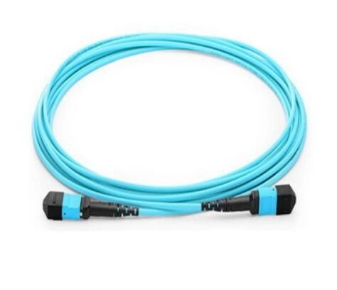 Kabel Fiber OM3 MPO 12, Kabel Patch SM Untuk Modul QSFP