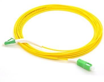 Kabel Patch Serat Optik 9 / 125um, Kabel Serat Mode Tunggal 1M Lc Lc