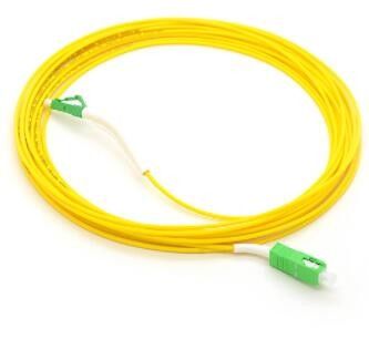 Kabel Patch Serat Optik 9 / 125um, Kabel Serat Mode Tunggal 1M Lc Lc