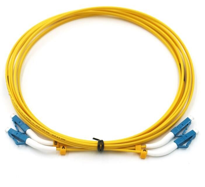 Kabel Patch Serat Optik 9 / 125um, Kabel Serat Mode Tunggal 1M Lc Lc