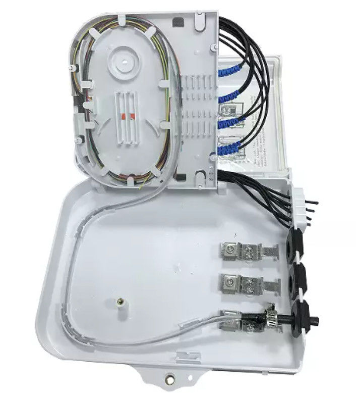 8 Core Fiber Optic Distribution Box Anti Aging 1x8 PLC Splice Closure