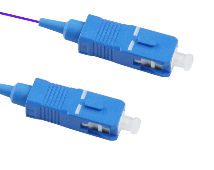 12 Cores 1M Optical Fiber Pigtail SC / UPC Untuk Telekomunikasi