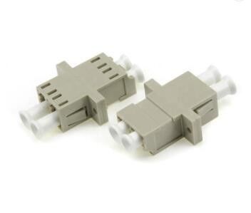 Adaptor Fiber Optic Multimode LC Connector UPC Polish Stype Duplex Adapter Dengan Flange