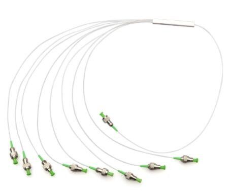 FC APC Fiber Optic Cable Splitter 0.9mm G657A Jenis Tabung Baja Tahan Karat