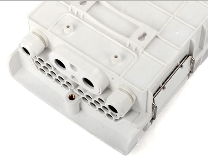 Kotak Terminal Serat Optik Odf 24 Inti Luar Tahan Air IP65 FTTH 4 Port Inlet / 24 Port Keluar