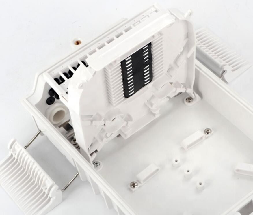 Kotak Terminal Serat Optik Odf 24 Inti Luar Tahan Air IP65 FTTH 4 Port Inlet / 24 Port Keluar