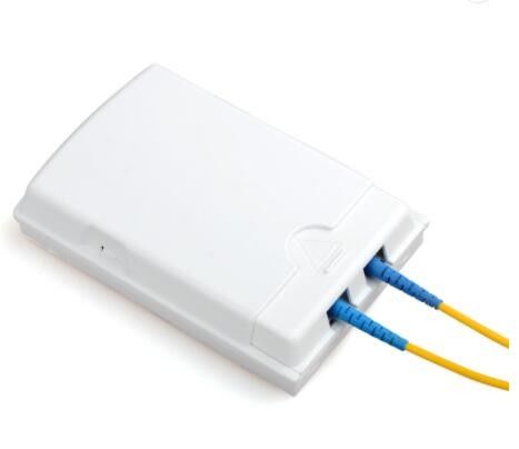 Tahan Debu 2 Inti FTTH Fiber Optic Access Box Wall Mounted SGS