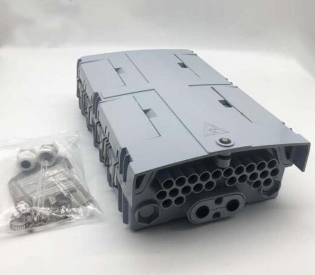 Distribusi Serat Optik Luar RuanganPC ABS 24 Core Fiber Optic Distribution Box IP65 WARNA ABU-ABU