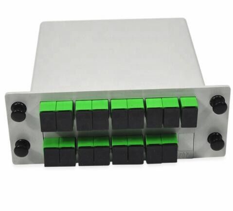 1650nm 1 × 16 PLC Fiber Optic Splitter Konektor APC SC Panjang 0,3 m
