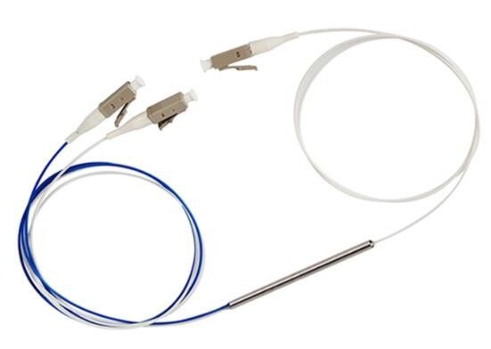 LC UPC 1 * 2 FBT Fiber Optic Coupler 0.9mm 1m Fiber Optik Splitter