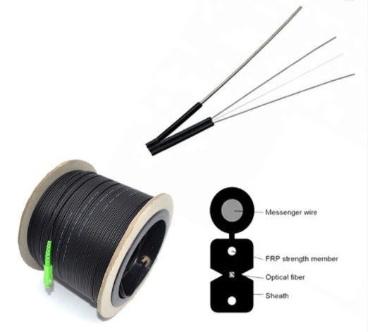 1/2 Core G657A1 Ftth Drop Cable IEC Standard Low Insertion Loss