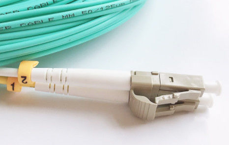 FTTH 2mm Duplex LC UPC Fiber Optic Patch Cord MM OM3 50/125
