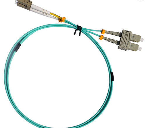 Duplex SC UPC Ke LC UPC OM3 Kabel Patch Multimode 2.0MM-1M