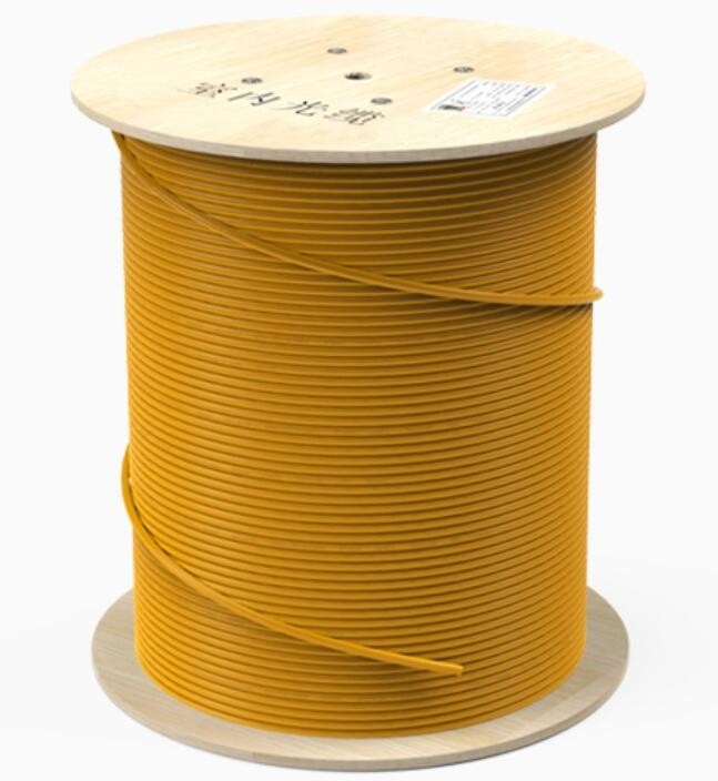 Kabel Serat Optik Kuning 14 Inti penyangga ketat atau kabel dalam ruangan tabung longgar GJFJV-14B1 9/125