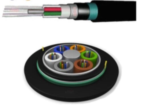 Outdoor Single Mode Fiber Optic Outdoor Cable G652d Double Sheath Untuk Komunikasi