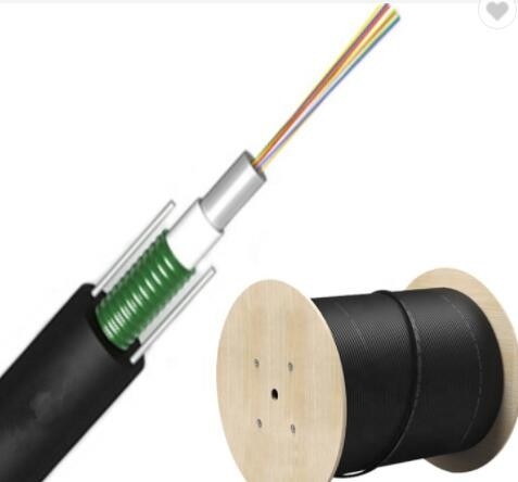 12 Core Gyxtw Fiber Optic Cable G652D Unitube Lapis Baja Untuk Aplikasi Saluran Udara