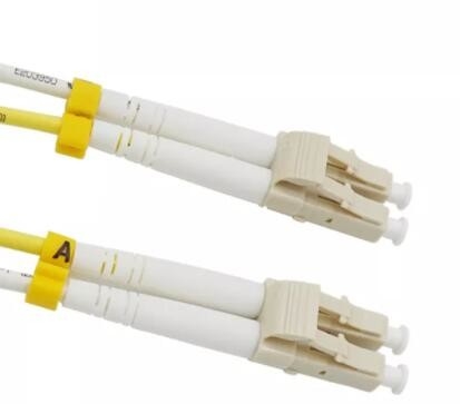 OM3 Duplex Multimode Fiber Optic Patch Cord Konektor LC UPC Panjang 10m