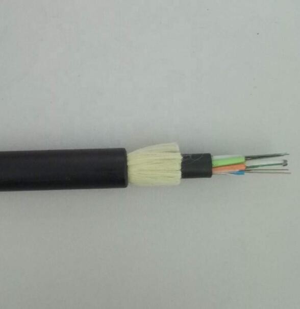 Kabel Serat Optik Udara Luar Ruangan ADSS 100m Rentang Mode Tunggal Semua Dielektrik 24 Core