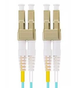 Duplex LC LC OM3 Patch Cord Jaket LSZH Untuk Gigabit Ethernet