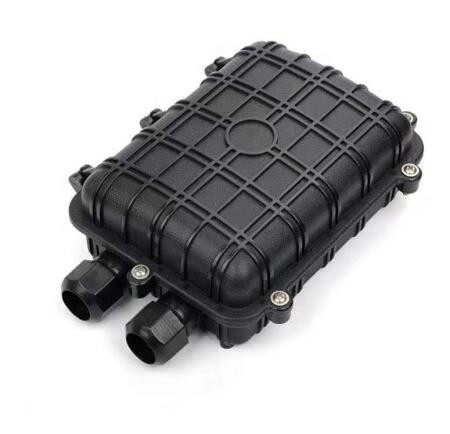 Pole Mounting Outdoor Fiber Optic Distribution Box 12 - 48 Core ODB Warna Hitam