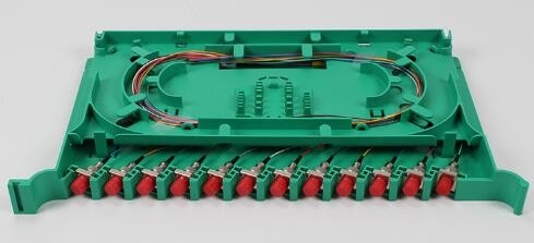 Optic Fusion Splice Tray 12 Core Bundled Pigtail Empty Tray SC FC LC Konfigurasi Penuh